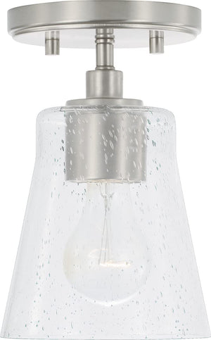 Capital Lighting 346911BN-533 Baker 1 Light Pendant Brushed Nickel