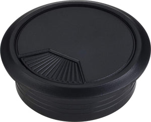 Hardware Resources 68000BK Black 3 Piece Spring Grommet for 60 mm Diameter Hole