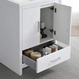 Fresca FVN9424WH Fresca Imperia 24" Glossy White Free Standing Modern Bathroom Vanity w/ Medicine Cabinet