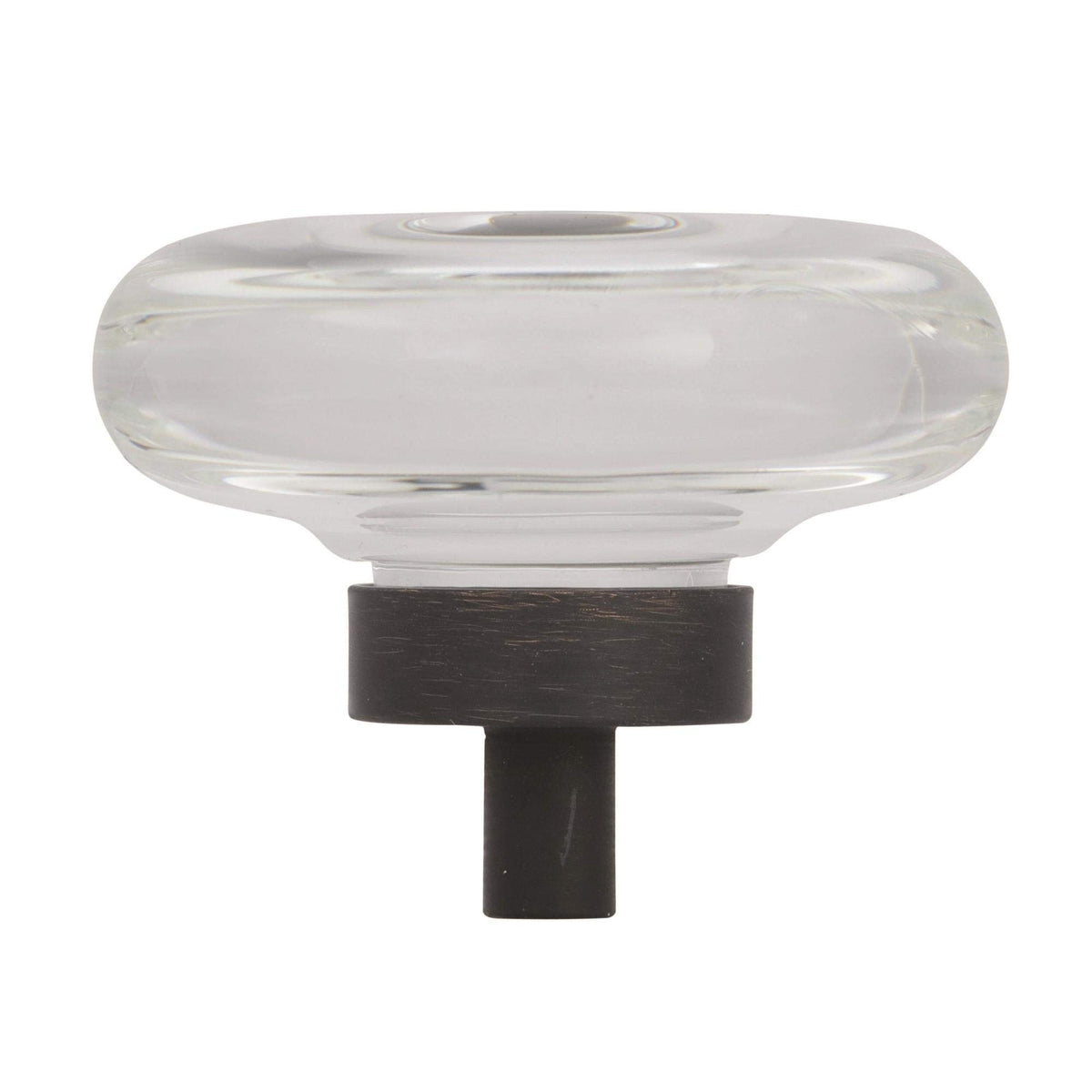 Amerock Cabinet Knob Clear/Golden Champagne 1-3/4 inch (44 mm) Diameter Glacio 1 Pack Drawer Knob Cabinet Hardware