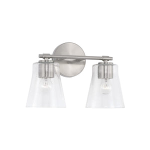 Capital Lighting 146921BN-533 Baker 2 Light Vanity Brushed Nickel