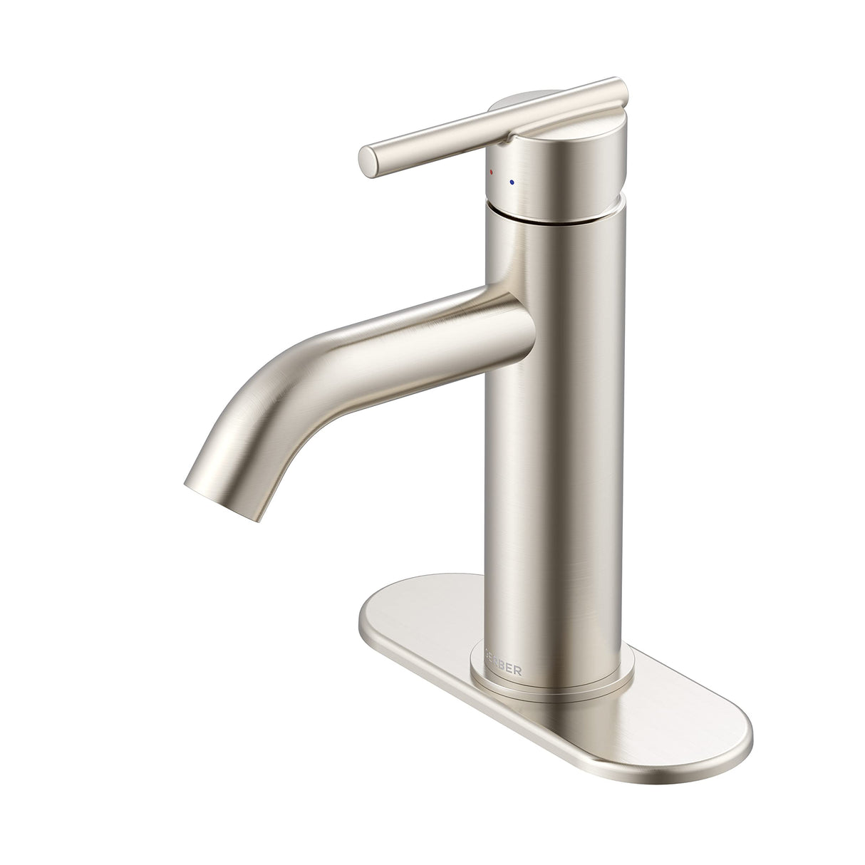 Gerber D225458BN Parma Single Handle Bathroom Faucet With Metal Touch Down Drain ...