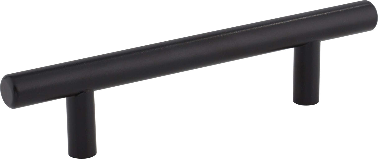 Elements 154SSMB 96 mm Center-to-Center Hollow Matte Black Stainless Steel Naples Cabinet Bar Pull