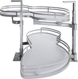 Hardware Resources BCSO221GWH-RH 21" Grey and White Blind Corner Swingout for Openings on the Right of the Blind