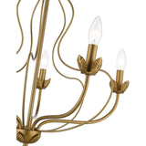 Livex Lighting 42905-48 Katarina 5 Light 23 inch Antique Gold Leaf Chandelier Ceiling Light