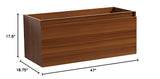 Fresca FCB8011TK Fresca Mezzo 48" Teak Wall Hung Modern Bathroom Cabinet