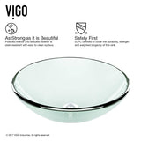 VIGO Crystalline 16.5 inch Diameter Over the Counter Freestanding Matte Stone Round Vessel Bathroom Sink in Iridescent - Sink for Bathroom VG07074