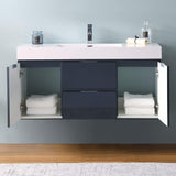 Fresca FCB8348WH-I Fresca Valencia 48" Glossy White Wall Hung Modern Bathroom Vanity