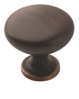 Amerock Cabinet Knob Oil Rubbed Bronze 1-1/4 inch (32 mm) Diameter Edona 10 Pack Drawer Knob Cabinet Hardware