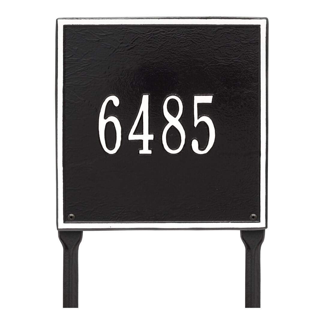 Whitehall 2113BW - Personalized Square Plaque - Standard - Lawn - 1 line
