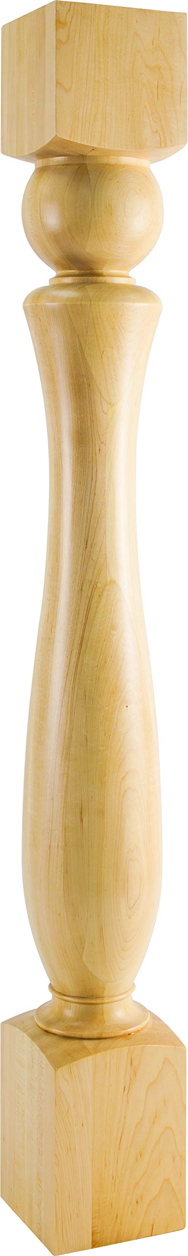 Hardware Resources P78-HMP 3-1/2" W x 3-1/2" D x 35-1/2" H Hard Maple Scooped Post