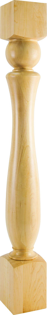 Hardware Resources P78-HMP 3-1/2" W x 3-1/2" D x 35-1/2" H Hard Maple Scooped Post