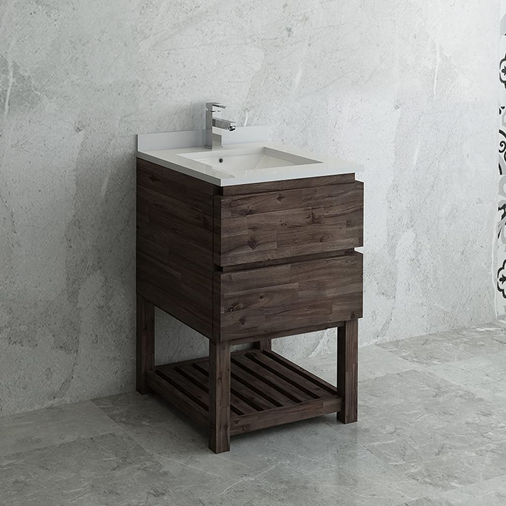 Fresca FCB3124ACA-FS-CWH-U Floor Standing Bath Cabinet