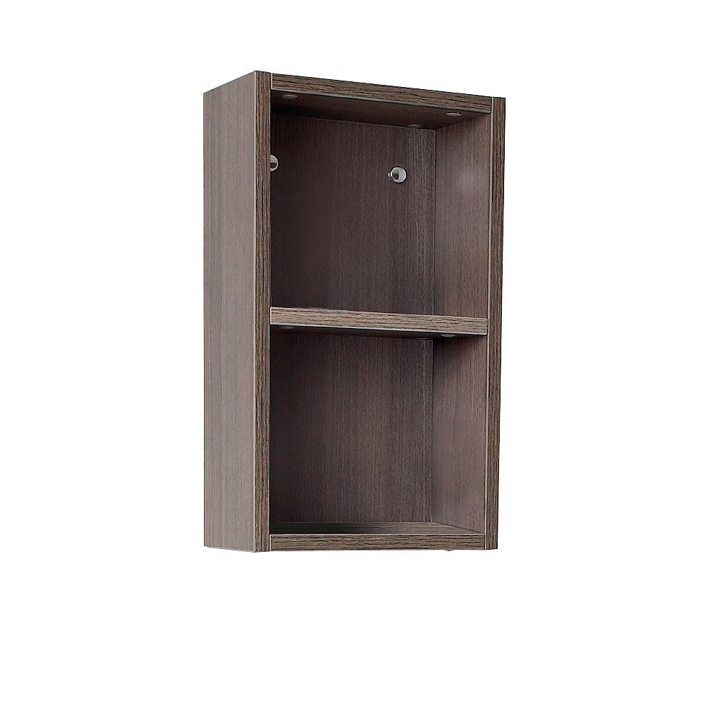 Fresca FST8092GW Fresca Walnut Bathroom Linen Side Cabinet w/ 2 Open Storage Areas