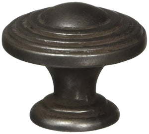 Jeffrey Alexander 137DACM 1-1/4" Diameter Gun Metal Stacked Bremen 2 Cabinet Knob