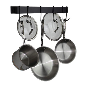 Enclume MPU-13O GY 22" Easy Mount Rack Utensil Bar w/ 8 Hooks GY