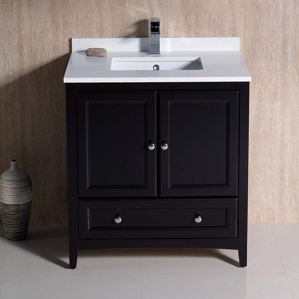 Fresca FCB2030ES-CWH-U Espresso Bathroom Cabinet