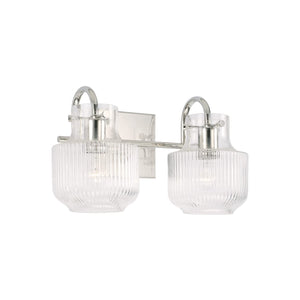 Capital Lighting 145121PN Nyla 2 Light Vanity Polished Nickel