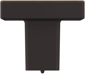 Amerock Cabinet Knob Matte Black 1-3/16 inch (30 mm) Length Monument 1 Pack Drawer Knob Cabinet Hardware