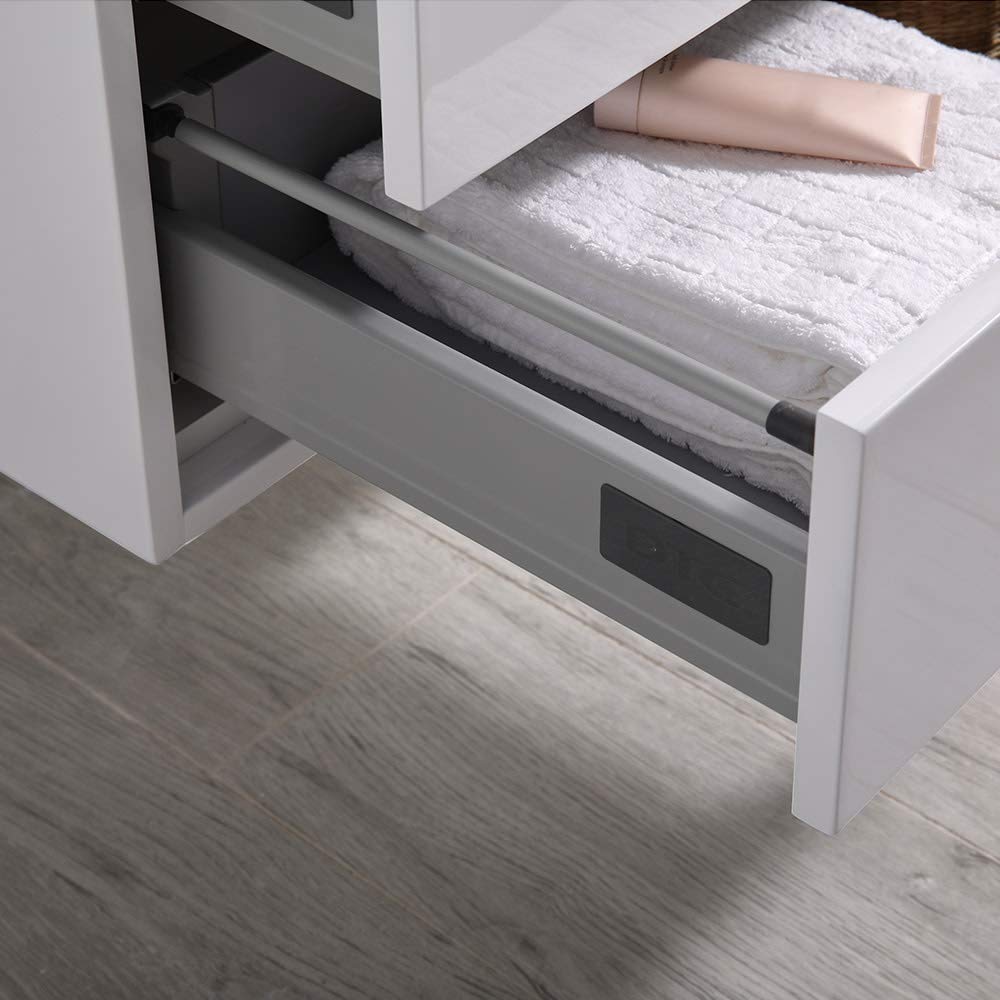 Fresca FCB9260RNW-S-I Fresca Catania 60" Rustic Natural Wood Wall Hung Modern Bathroom Cabinet w/ Integrated Single Sink