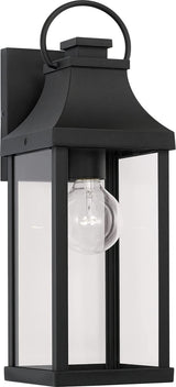 Capital Lighting 946411BK Bradford 1 Light Outdoor Wall Lantern Black