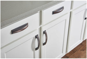 Jeffrey Alexander 435-96BNBDL 96 mm Center-to-Center Brushed Pewter Square Annadale Cabinet Pull
