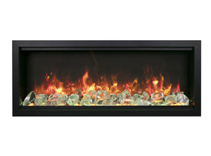 Amantii SYM-60-XT-BESPOKE Symmetry Xtra Tall Bespoke - 60" Indoor / Outdoor Electric Built In featuring, WiFi Compatibilty & Bluetooth Connectivity, MultiFunction Remote, and a Selection of Media Options