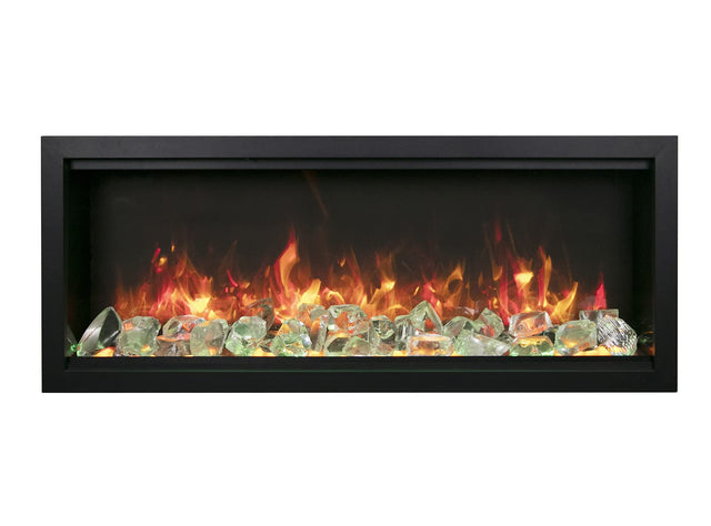 Amantii SYM-60-XT-BESPOKE Symmetry Xtra Tall Bespoke - 60" Indoor / Outdoor Electric Built In featuring, WiFi Compatibilty & Bluetooth Connectivity, MultiFunction Remote, and a Selection of Media Options