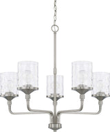 Capital Lighting 428851BN-451 Colton 5 Light Chandelier Brushed Nickel