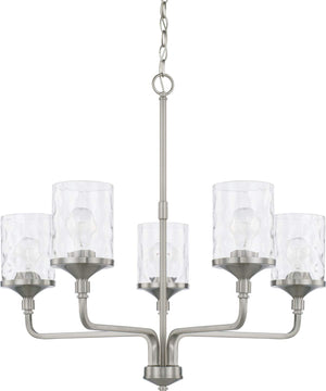 Capital Lighting 428851BN-451 Colton 5 Light Chandelier Brushed Nickel