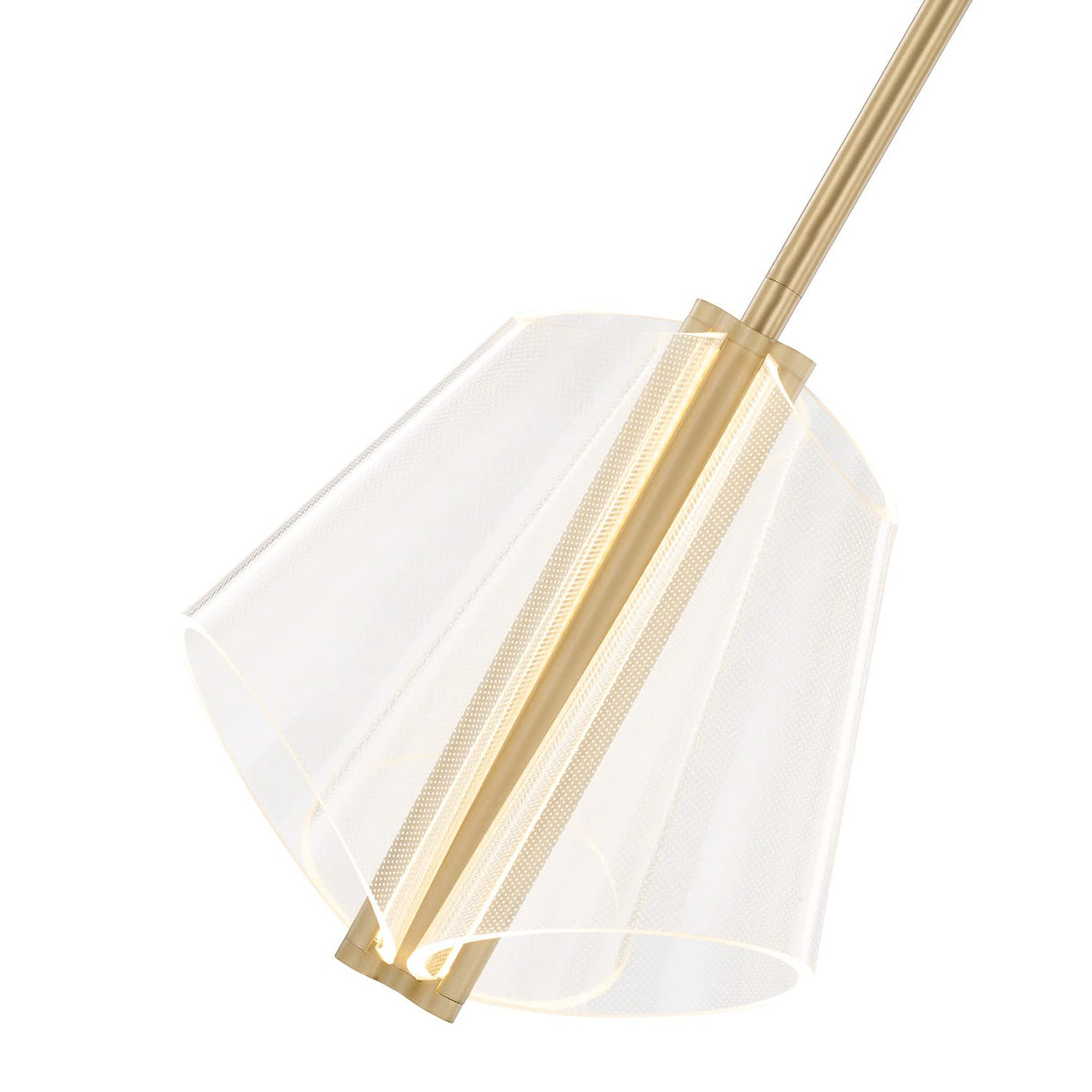 Kuzco PD62511-BG/LG MULBERRY 11" PD BRUSHED GOLD LIGHT GUIDE  44W LED 90 3000K DC LED