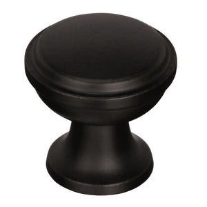 Amerock Cabinet Knob Black Bronze 1-3/16 inch (30 mm) Diameter Westerly 1 Pack Drawer Knob Cabinet Hardware