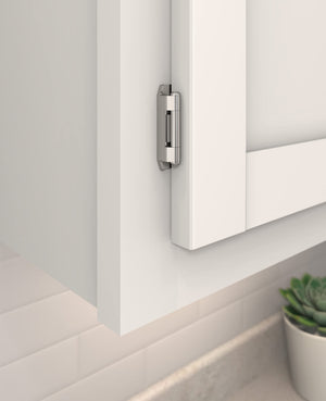 Amerock BPR870026 Cabinet Hinge Steel 3/8 in (10 mm) Inset Double Demountable Polished Chrome Kitchen Cabinet Door Hinge 1 Pair/2 Pack Functional Hardware