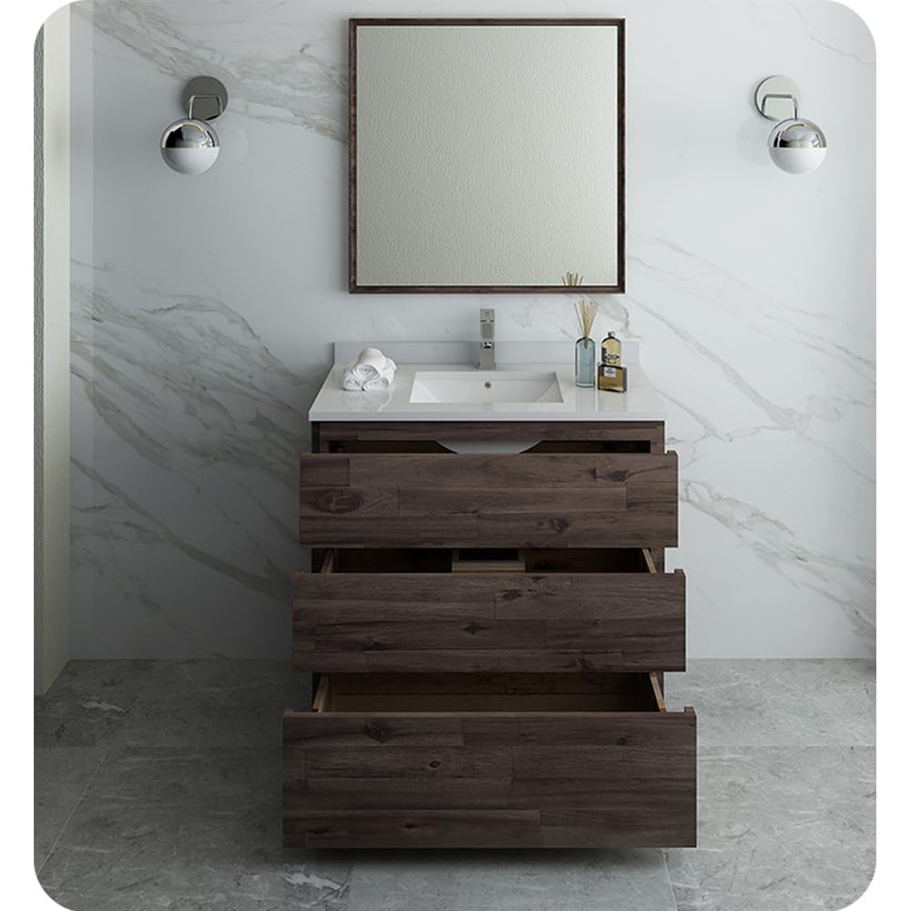 Fresca FVN3136ACA-FC Fresca Formosa 36" Floor Standing Modern Bathroom Vanity w/ Mirror