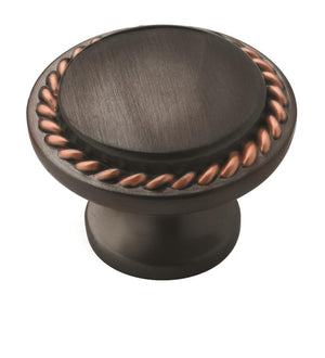 Amerock Cabinet Knob Oil Rubbed Bronze 1-3/16 inch (30 mm) Diameter Everyday Heritage 1 Pack Drawer Knob Cabinet Hardware