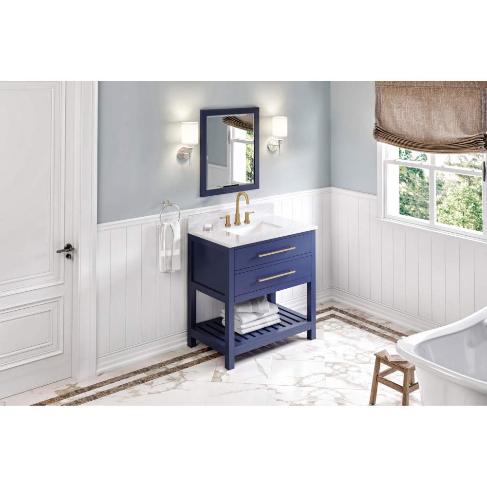 Jeffrey Alexander MIR2CAD-33-BL 33" W x 1" D x 28" H Hale Blue Cade mirror