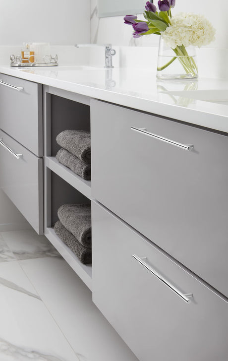 Amerock Cabinet Pull Polished Chrome 12-5/8 inch (320 mm) Center to Center Bar Pulls 1 Pack Drawer Pull Drawer Handle Cabinet Hardware