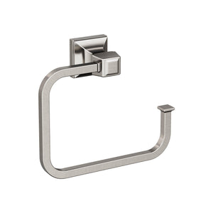Amerock BH36022G10 Brushed Nickel Towel Ring 5-3/4 in (146 mm) Length Towel Holder Mulholland Hand Towel Holder for Bathroom Wall Small Kitchen Towel Holder Bath Accessories
