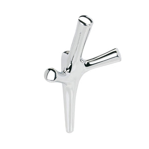 Amerock HBX3701626 Kodiak Triple Prong Decorative Wall Hook Polished Chrome Hook for Coats, Hats, Backpacks, Bags Hooks for Bathroom, Bedroom, Closet, Entryway, Laundry Room, Office