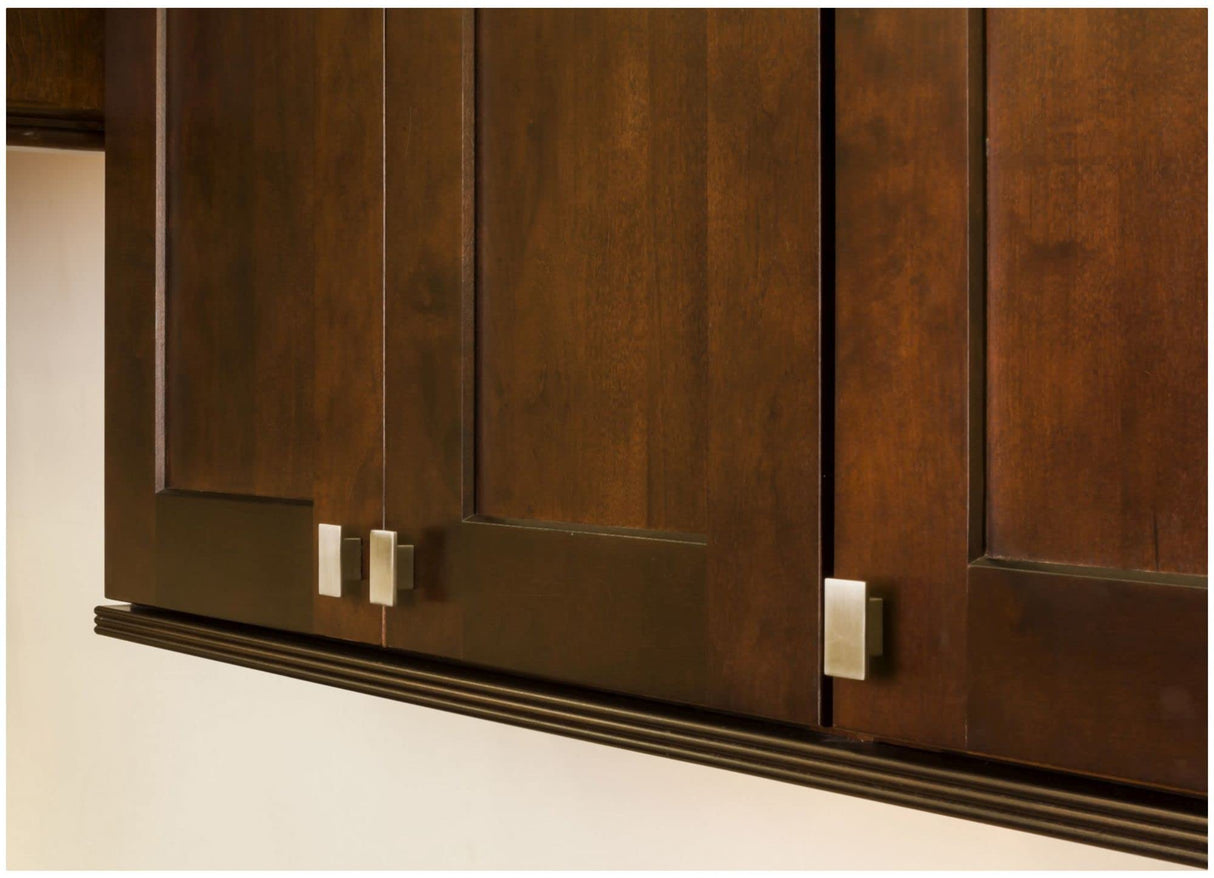 Jeffrey Alexander 81021DBAC 1-9/16" Overall Length Brushed Oil Rubbed Bronze Rectangle Mirada Cabinet Knob