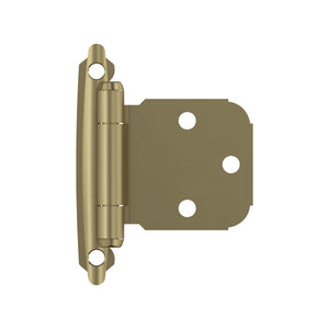 Amerock BPR7629BBZ Face Frame Cabinet Hinge Variable Overlay Self Closing Face Mount Golden Champagne Kitchen Cabinet Door Hinge 1 Pair/2 Pack Functional Hardware