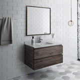 Fresca FVN3136ACA Fresca Formosa 36" Wall Hung Modern Bathroom Vanity w/ Mirror