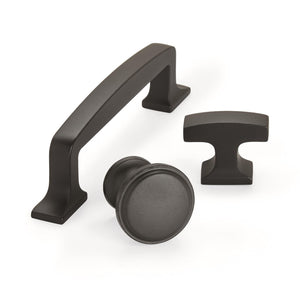 Amerock Cabinet Knob Black Bronze 1-3/16 inch (30 mm) Diameter Westerly 1 Pack Drawer Knob Cabinet Hardware