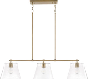 Capital Lighting 846931AD Baker 3 Light Island Aged Brass
