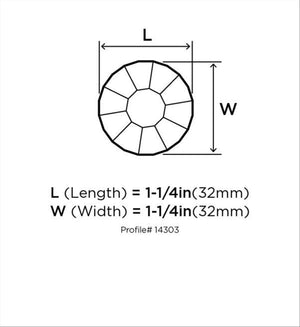 Amerock Cabinet Knob Satin Nickel 1-1/4 inch (32 mm) Diameter Traditional Classics 1 Pack Drawer Knob Cabinet Hardware