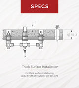 Pfister 4-Hole Fixed Roman Tub Rough-In Valve