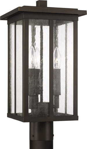 Capital Lighting 943835OZ Barrett 3 Light Outdoor Post Lantern Oiled Bronze
