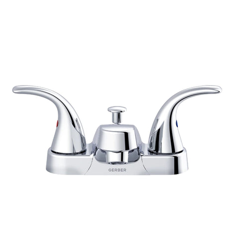 Gerber G0043165W Chrome Maxwell Se Two Handle Centerset Lavatory Faucet W/ Metal ...