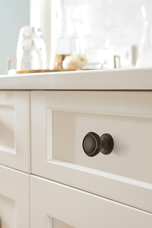 Amerock Cabinet Knob Black Bronze 1-1/4 inch (32 mm) Diameter Revitalize 1 Pack Drawer Knob Cabinet Hardware