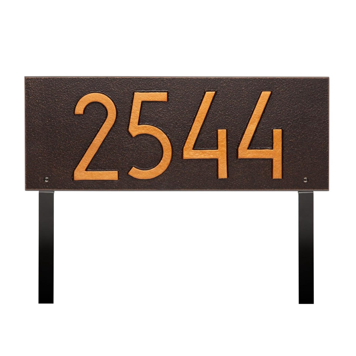 Whitehall 3904OB - Mid-Century Modern Rectangle Plaque, Standard Lawn 1-line